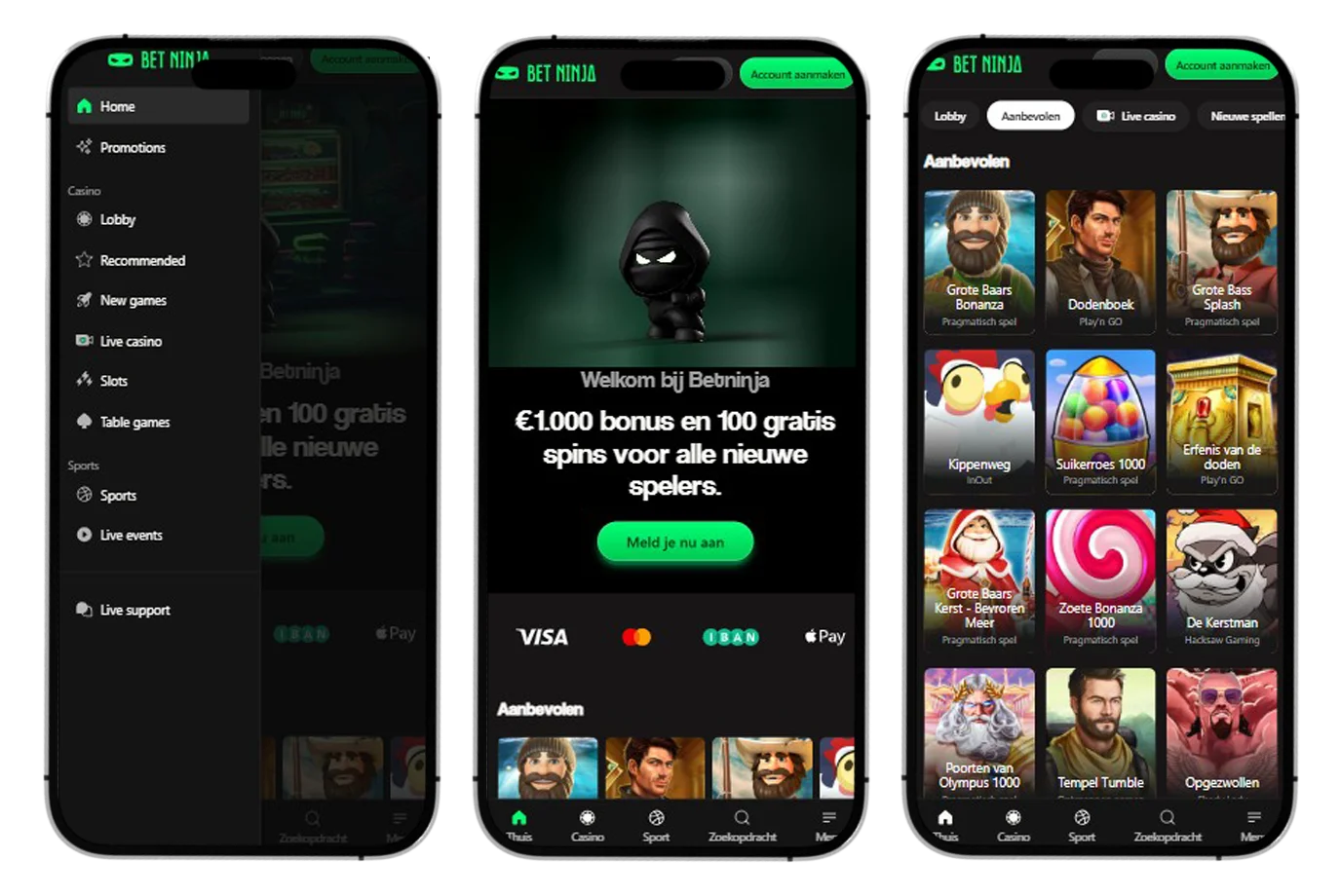 Betninja Casino Mobiele versie en app